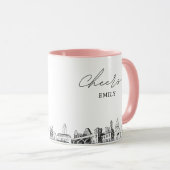 Persoonlijke koffiemok voor Austin-huwelijk Mok (Voorkant rechts)