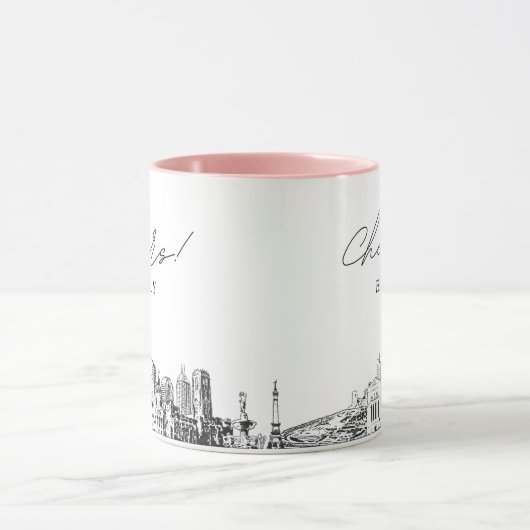 Persoonlijke koffiemok voor een trouwfeest in Indi Mok (Midden)