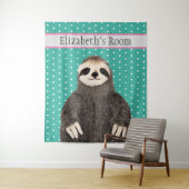 Persoonlijke koffiezetkamer diernaam Kind Wandkleed (In situ)