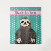 Persoonlijke koffiezetkamer diernaam Kind Wandkleed (Voorkant)