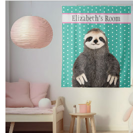 Persoonlijke koffiezetkamer diernaam Kind Wandkleed