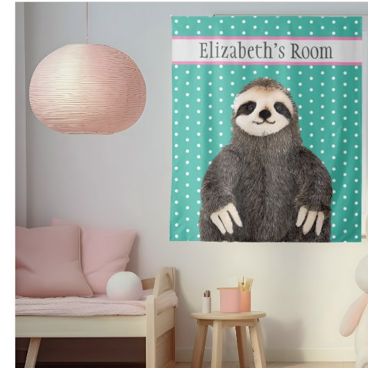 Persoonlijke koffiezetkamer diernaam Kind Wandkleed