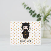 Persoonlijke Kokeshi Doll, Postkaart (Staand voorkant)
