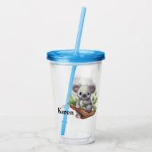 Persoonlijke Kola Beer  Acryl Drinkbeker (Achterkant)