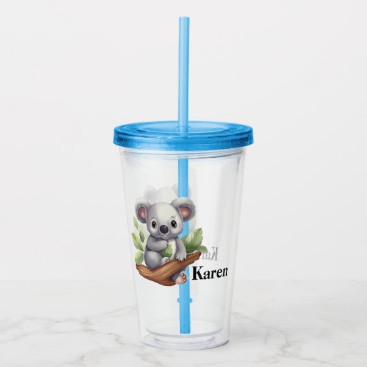 Persoonlijke Kola Beer  Acryl Drinkbeker (Voorkant)