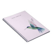 Persoonlijke Kolibrie Aquarel Notitieboek (Rechterzijde)