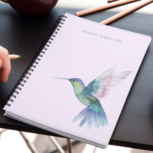 Persoonlijke Kolibrie Aquarel Notitieboek