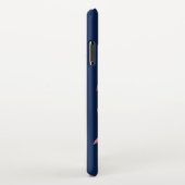 Persoonlijke Kolibrie Bloem Naam Toevoegen iPhone Hoesje (Rechterkant)