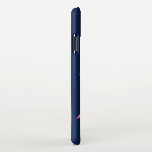 Persoonlijke Kolibrie Bloem Naam Toevoegen iPhone Hoesje (Rechterkant)