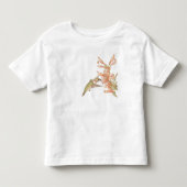 Persoonlijke Kolibrie Wilde Bloem Botanisch Kinder Shirts (Voorkant)