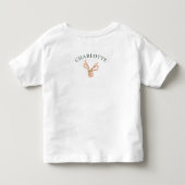 Persoonlijke Kolibrie Wilde Bloem Botanisch Kinder Shirts (Achterkant)