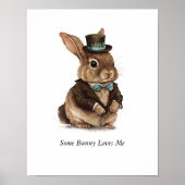 Persoonlijke Konijn Muur Kunst Kinderkamer Poster (Voorkant)