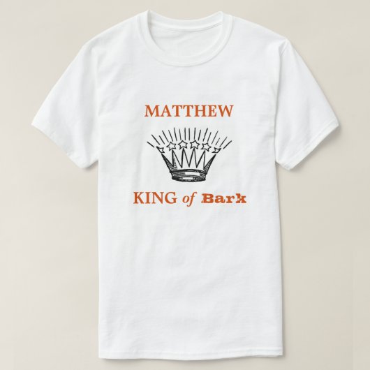 Persoonlijke Koning van Blaf Grappig T-shirt (Design voorkant)