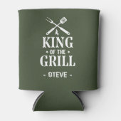 Persoonlijke Koning van de Grill Blikjeskoeler (Voorkant)