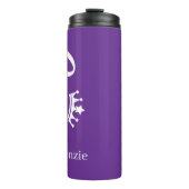 Persoonlijke Koningin Met Kroon Thermosbeker (Voorkant)