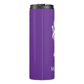 Persoonlijke Koningin Met Kroon Thermosbeker (Achterkant)