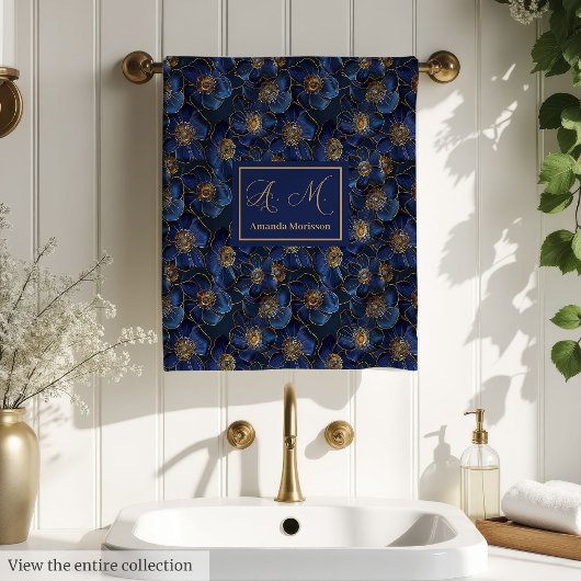 Persoonlijke Koninklijke Blauwe Handdoeken Chic Go