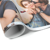 Persoonlijke koppel foto cadeaupapier (Rol Hoek)