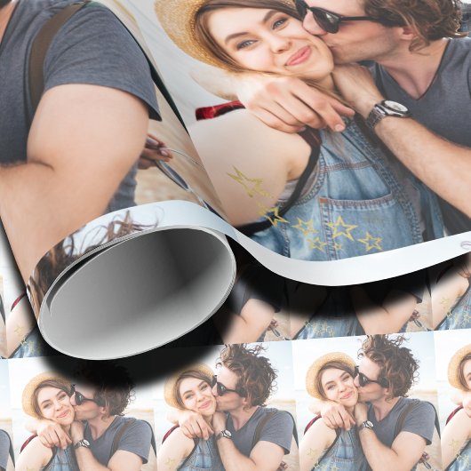Persoonlijke koppel foto cadeaupapier