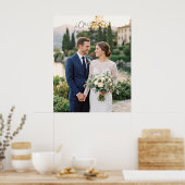 Persoonlijke koppel foto huisposter poster (Keuken)