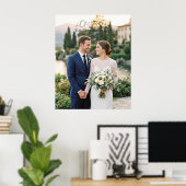 Persoonlijke koppel foto huisposter poster (Thuiskantoor)