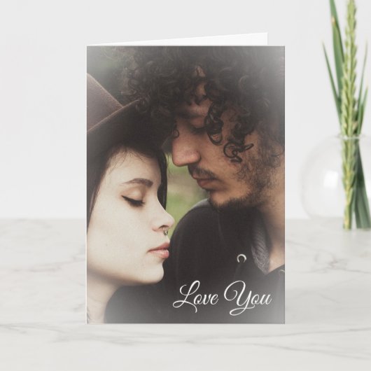 Persoonlijke koppel foto Valentijnsdag kaart (Voorkant)