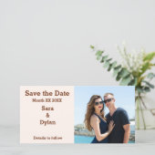 Persoonlijke koppeling save the date (Staand voorkant)