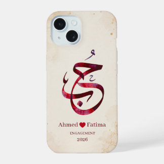 Persoonlijke Koppelnamen Huwelijkscadeau iPhone 15 Case