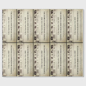 Persoonlijke koppen Twee verhalen Cadeaupapier (Vlak)