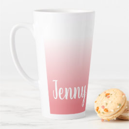 Persoonlijke Koraal Ombre Latte Mok