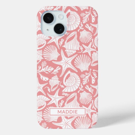 Persoonlijke Koraalschelpen Case-Mate iPhone Case (Achterkant)