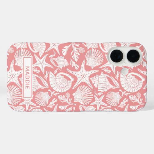 Persoonlijke Koraalschelpen Case-Mate iPhone Case (Achterkant (horizontaal))