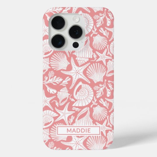 Persoonlijke Koraalschelpen Case-Mate iPhone Case (Achterkant)