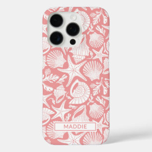 Persoonlijke Koraalschelpen iPhone 16 Pro Hoesje
