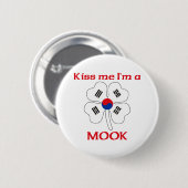 Persoonlijke Koreaan Kus Ik ben Mook Ronde Button 5,7 Cm (Voorkant /achterkant)