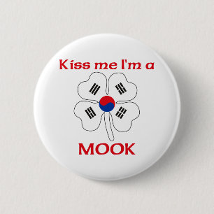 Persoonlijke Koreaan Kus Ik ben Mook Ronde Button 5,7 Cm