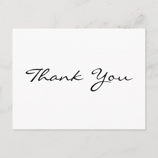 Persoonlijke Korting Modern Eenvoudig Wit Dank Je Briefkaart (Voorkant)