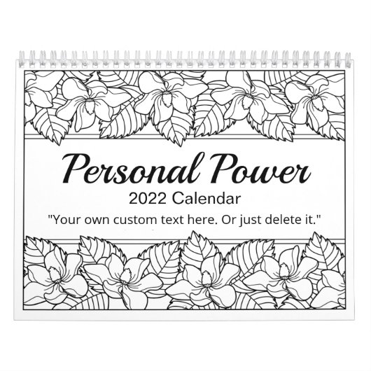 Persoonlijke kracht Kleur me Kalender (Hoes)