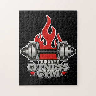 Persoonlijke kragttraining Dumbbell Fitness Gym  Legpuzzel