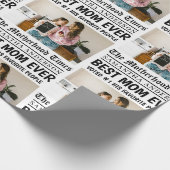 Persoonlijke krant voor Moederdag Cadeaupapier (Hoek)