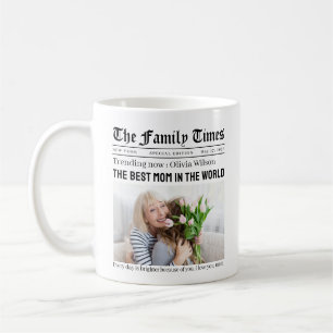 Persoonlijke krantencadeau voor Moederdag voor moe Koffiemok