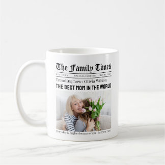 Persoonlijke krantencadeau voor Moederdag voor moe Koffiemok