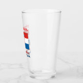 Persoonlijke Kroatische vlag Glas (Links)