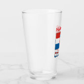 Persoonlijke Kroatische vlag Glas (Rechts)