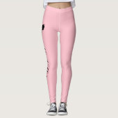Persoonlijke Kroon Blush Roze Leggings (Voorkant)