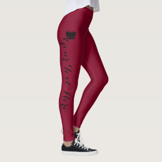 Persoonlijke Kroon Burgundy Leggings