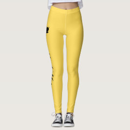 Persoonlijke Kroon Mosterdgeel Leggings