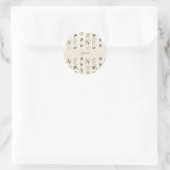 Persoonlijke Kruiden Giftzak met Aangepaste Naam Ronde Sticker (Tas)
