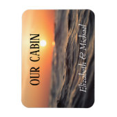 Persoonlijke kruisdeuren Zeesonset Magneet (Verticaal)