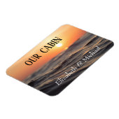 Persoonlijke kruisdeuren Zeesonset Magneet (Linkerzijde)